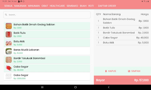 Galeri LAM Aplikasi Kasir Screen 3