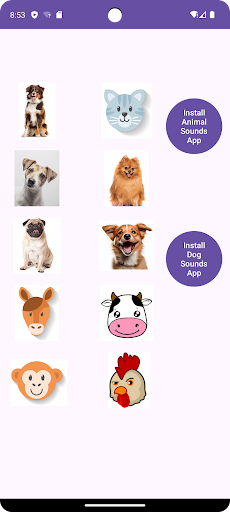 Android application Animal Sounds screenshort