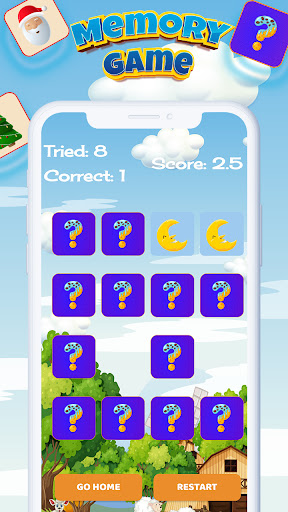 Memory Game Screen 3