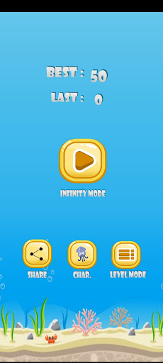 Android application Flappy Squid screenshort