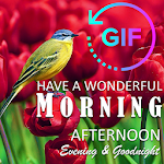 Cover Image of Download Good Morning Night Gif Wishes  APK