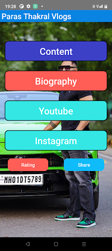 Android application Paras Thakral Vlogs App screenshort