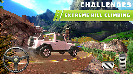 Android application Jeep Simulator Offroad Driving screenshort
