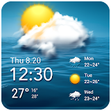 Real-time weather report icon