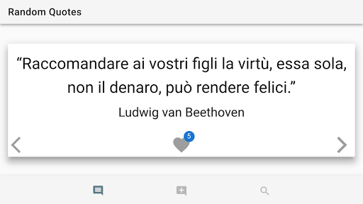 Italian Random Quotes Screen 2