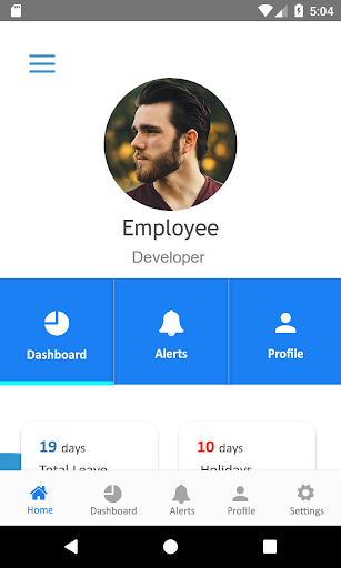 Android application Adox HRMS screenshort