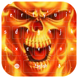 Flaming Fire Skull Typewriters icon