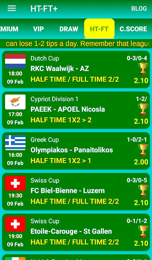 Betting Tips Screen 2