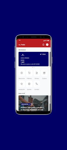 Android application Américas Fidelidade screenshort