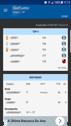 Golaço FC - Gerenciador para o Screen 3
