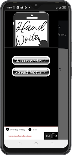 Hand Writing Jotter Screen 2