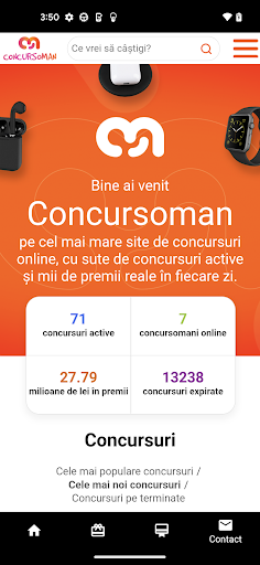 Android application Concursoman - concursuri screenshort