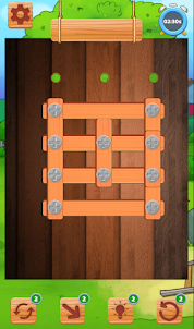 Screw Pin: Wood Nuts Puzzle