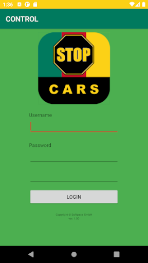 Android application CARS Control screenshort