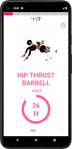 Gym training plan Screen 3