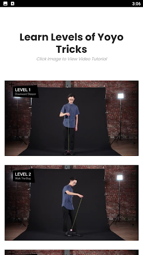 Android application Learn Levels of Yoyo Tricks screenshort