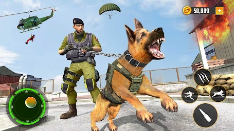 Army Commando Mission Dog Game