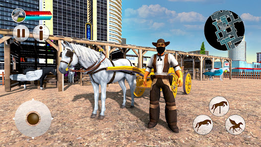 Captura de Pantalla 10 juego de taxi caballo volador android