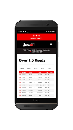 Android application Supatips screenshort
