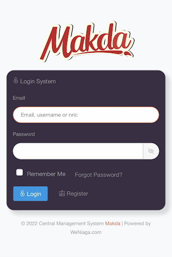 Android application Makda Food System screenshort