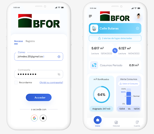 Android application Bularas Water Metering App screenshort
