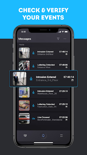 Dallmeier SeMSy Mobile Client Screen 3