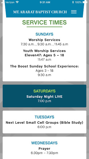 Mount Ararat Baptist Church Screen 3