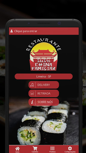Android application Sushi China Familiar screenshort
