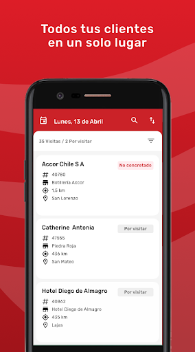 Android application Embol Ventas screenshort