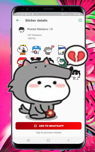 WASticker Animated Pentol Screen 3