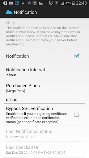 notes launcher (lotus notes) Screen 2