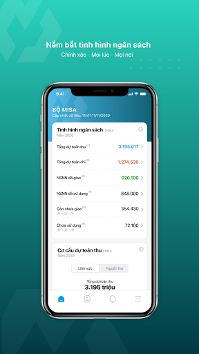Android application MISA FinGov screenshort