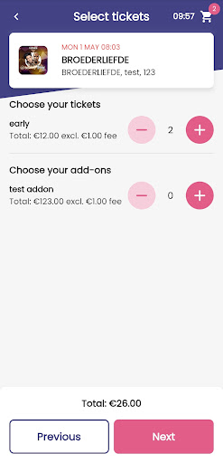 Ticketapp Sale Screen 2