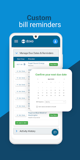 doxo - Bill Pay & Reminders Screen 2