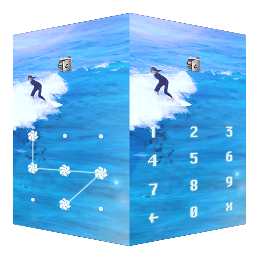 AppLock Live Theme Surfing logo