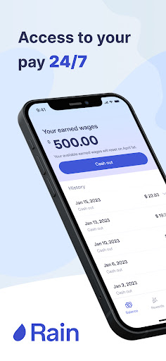 Android application Rain Instant Pay screenshort