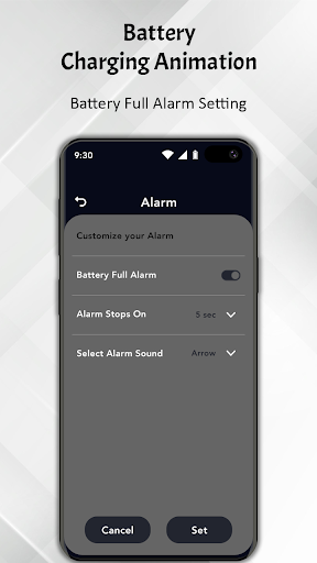 Screenshot of Battery Charging Animation