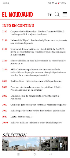 EL Moudjahid Actualités &Infos Screen 3