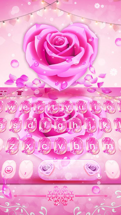 Pink Rose Keyboard Theme - 7.3.0_0420 - (Android)