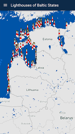 Android application Lighthouses of Baltic States screenshort