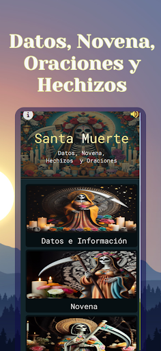 Android application La Santa Muerte Oraciones Pro screenshort