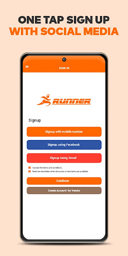 Android application Runner screenshort