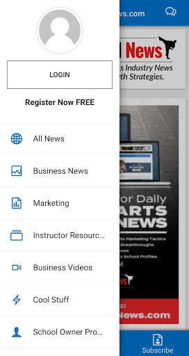 Martial Arts World News Screen 3