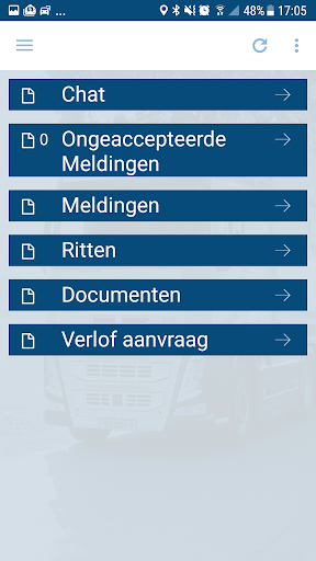 VTS Chauffeurs App Screen 2