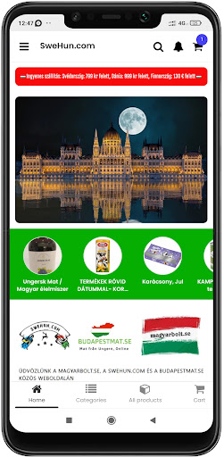 Android application Swehun Magyarbolt screenshort