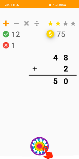 column math Screen 3