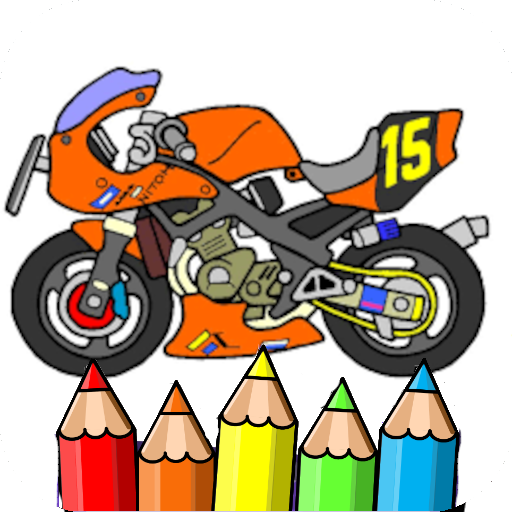 ninja motorbike coloring