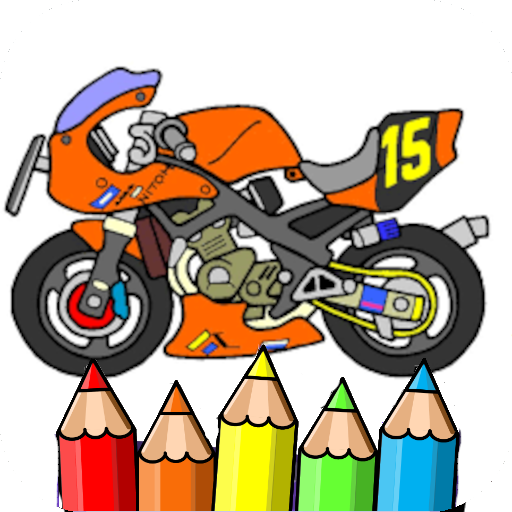 ninja motorbike coloring logo