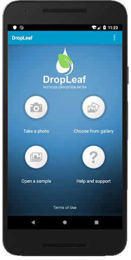 Android application DropLeaf - Spraying Meter screenshort