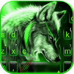 Green Wild Wolf Keyboard Theme Apk